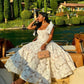 A Line White Prom Dress, Evening Party Dress For Women    fg7445