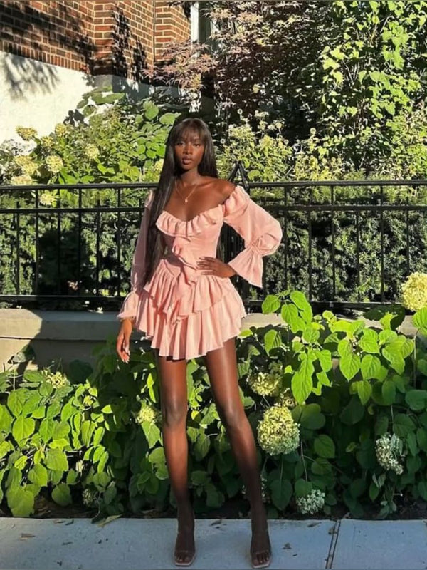A Line Pink Birthday Outfit Short Evening Dress Cocktail Dresses Short — free download