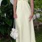 New Arrive A Line Pale Yellow Party Dress Evening Dress Long Prom Dresses    fg7858