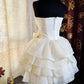 A Line Birthday Outfit Short Evening Dress Short Party Dress Vintage Homecoming Dress   fg8086