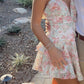 A Line Floral Print Short Prom Dress Birthday Party Dress Homecoming Dress   fg8171
