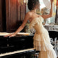 Modest Sheath Strapless Chiffon Sleeveless Ivory Long Prom Dress Evening Dresses      fg6798