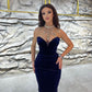 NEW ARRIVAL BLACK ANKLE-LENGTH V-NECK SLEEVELESS MERMAID PROM DRESSES       fg6221