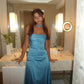 Strapless Prom Dress Blue Evening Dress        fg6682