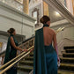 Elegant Halter Sleeveless Mermaid Floor Length Prom Dress      fg6552