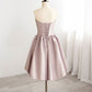 A-Line V Neck Short Prom Dress, Homecoming Dresses      fg6372
