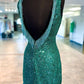 V-Neck Sequin Cutout Short Homecoming Dress     fg6380