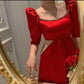 Sexy A line Red Short Prom Party Dress Short Birthday Dress       fg6379