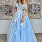 Robe de bal longue trapèze à décolleté plongeant en V et manches amovibles fg6370