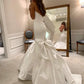 Mermaid Strapless Long Sleeveless Simple Wedding Dresses     fg6123
