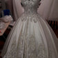 A Line Bride Dress Custom Made Lace Satin Wedding Dress     fg6084