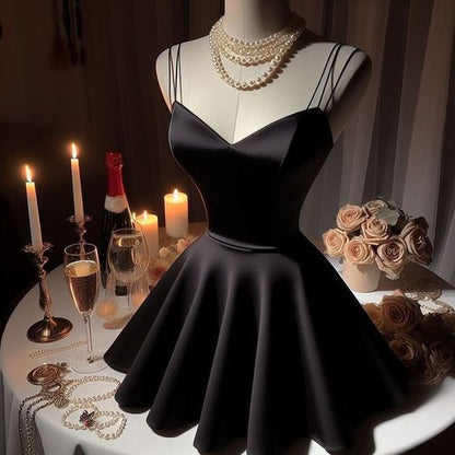 A line Black Birthday Outfits Black Homecoming Dress fg6128 formalgowns A line Black Birthday Outfits Black Homecoming Dress fg6128 formalgowns