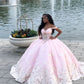 A Line Pink Off The Shoulder Quinceanera Dress Ball Gown      fg6512