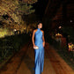Sexy Sheath Blue Evening Gown Prom Party Dresses           fg6388