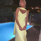 Yellow Evening Gown Chiffon Prom Dresses           fg6376