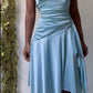 Pastel Blue Party Dress Short Prom Gown       fg6671