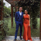 Sexy Burnt Orange Long Party Prom Dresses,Evening Dress     fg6625