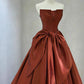 Evening Dress, Chic Party Dress, Strapless Prom Dress,satin Formal Dress,custom Made      fg6752