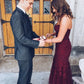Elegant Mermaid Sweetheart Burgundy Lace Long Prom Evening Dresses     fg6660