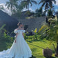 Gorgeous Long Off The Shoulder A Line Satin Wedding Dresses     fg6536