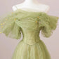Schulterfreies langes Ballkleid aus Tüll, langes formelles Abendkleid aus Tüll fg6124