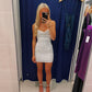 Shiny Homecoming Dresses Straps Bodycon Mini Cocktail Dress         fg6649