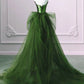 A-line Sequins and Tulle Long Party Dress, Evening Dress Formal Dress         fg6201