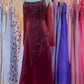 Burgundy Prom Dresses Evening Dress Floor Length Party Gowns     fg6556