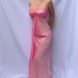 Pink long evening dress formal dress party prom dress      S6982