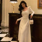 Ivory Long Sleeves Prom Dresses Party Dress     fg3437