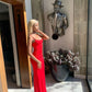 Red Prom Dresses Long Evening Gowns Sleeveless Formal Party Dress      fg6532