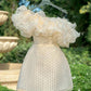 Light Champagne Beaded Off The Shoulder Homecoming Dresses        fg6595