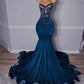 Evening Gown For Women Beading Mermaid Birthday Party Dresses      fg6081