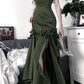 Elegant Spaghetti Straps Mermaid Evening Prom Dress      fg6476