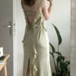 Ruffled Green Mermaid Long Prom Dresses elegant evening dress     fg6036