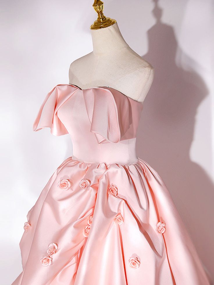 Robe de bal longue en satin à traîne, robe de soirée formelle fg6500