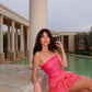 Strapless Short Cocktail Dress Ruched Mini Dress Sexy Special Occasion Dress Short Prom Dress       fg6024