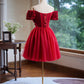 Off the Shoulder Flower Bodice Tulle Short Homecoming Dress       fg6046