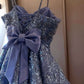 A Line Sequins Short Prom Dress Birthday Party Dress Homecoming Dress   fg8159