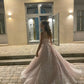 A Line Pink Spaghetti Straps Shinny Long Formal Dress Evening Party Dresses  fg7759