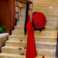 Sexy Red Sleeveless Long Evening Party Gowns    fg7422