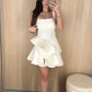 Weißes kurzes Abendkleid Cocktailkleider Kurzes Partykleid fg7831
