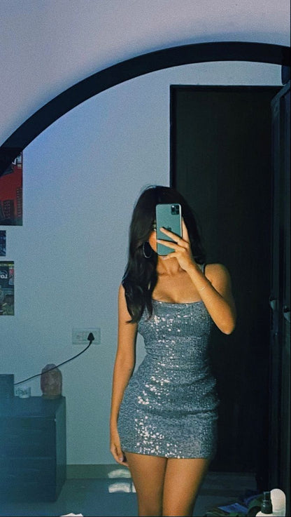 Sequin Sheath Fashion Birthday Outfit Short Evening Dress Short Party formalgowns Sequin Sheath Fashion Birthday Outfit Short Evening Dress Short Party formalgowns