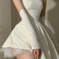 A-Linie Homecoming-Kleid Trägerloses Kurzes Abendkleid Cocktailkleider Kurzes Partykleid fg7903