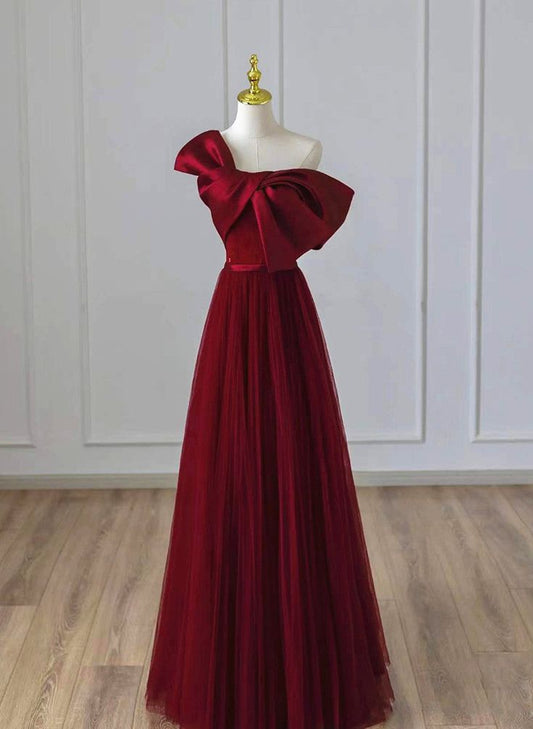 Robe de bal trapèze simple en satin et tulle, longueur au sol, fg6352