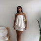 White cocktail dress party dress Homecoming Dress       fg5816