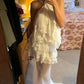 White Halter Chiffon Long Prom Dresses New Arrive Party Dress Evening Dress   fg7869