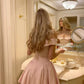 A Line Pink Off Shoulder Homecoming Dress Short Party Dress    fg7693