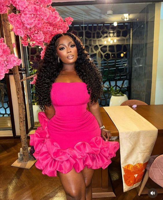strapless cocktail dresses for girls short prom dresses,ruffle bottom formalgowns strapless cocktail dresses for girls short prom dresses,ruffle bottom formalgowns