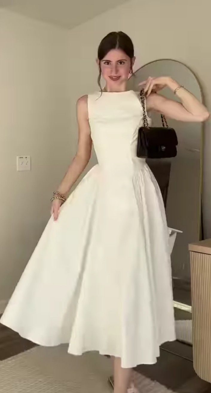 A Line Sleeveless Prom Dress Evening Party Gowns    fg7425